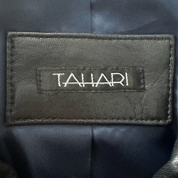 Tahari Genuine Leather Jacket - Picture 4 of 6
